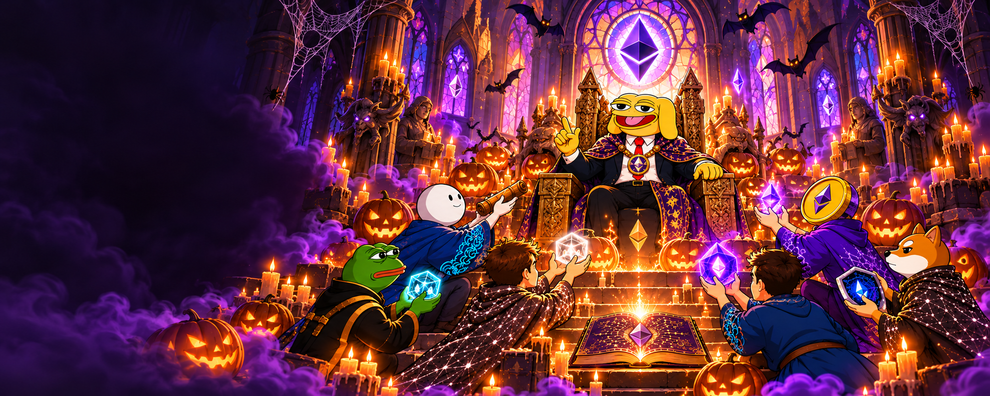 Andyman’s haunted hall filled with pumpkin lanterns