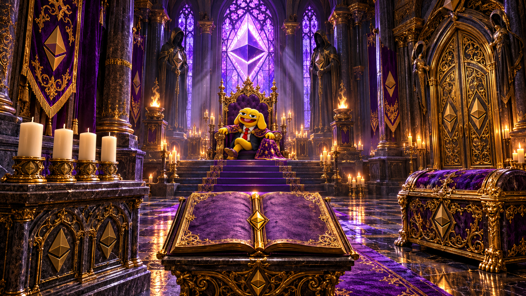 Andyman’s Forgotten Hall, an ornate violet-and-gold cathedral filled with hidden secrets